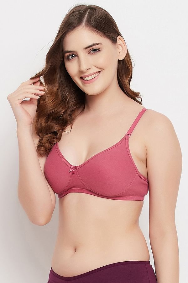 Buy Lightly Padded Non-Wired Full Cup Multiway T-shirt Bra in Blush Pink -  Cotton Rich Online India, Best Prices, COD - Clovia - BR1662A22