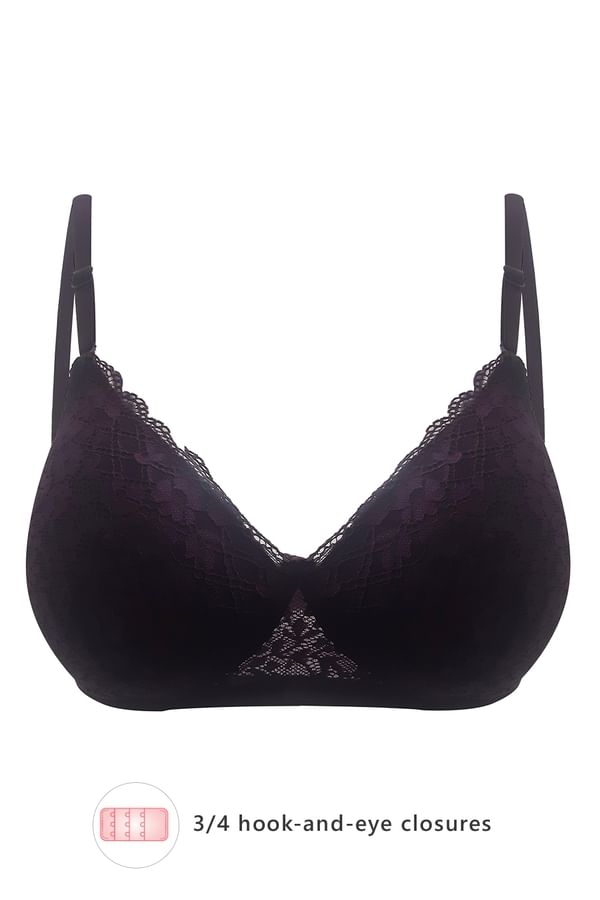 Buy Lightly Padded NonWired Full Coverage Multiway Bra in Dark Purple