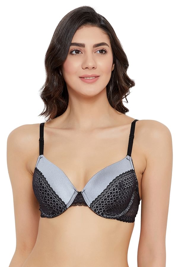Buy Lightly Padded Non-Wired Multiway Bridal Bra in Black- Lace Online  India, Best Prices, COD - Clovia - BR1600M13