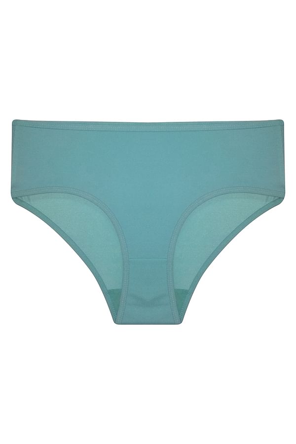 Buy Mid Waist Hipster Panty in Cyan Online India, Best Prices, COD ...
