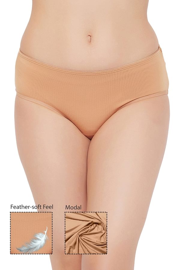 Buy Mid Waist Seamless Laser Cut Hipster Panty in Nude Colour Online India,  Best Prices, COD - Clovia - PN2430A24