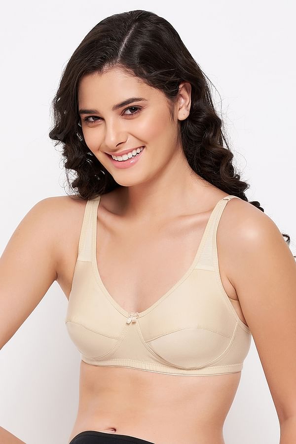 Buy Non Padded Non Wired Full Cup Everyday Bra In Nude Colour Cotton Online India Best Prices 