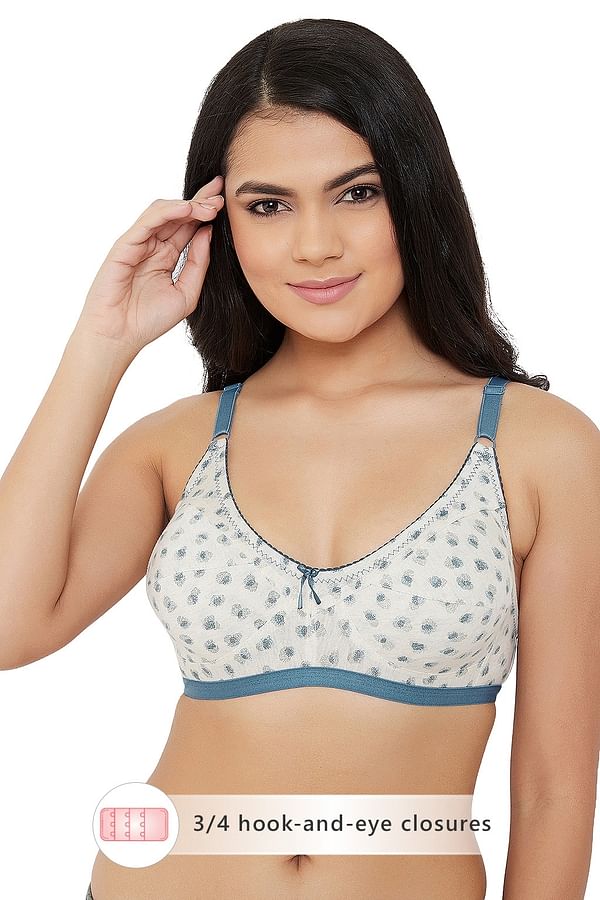 Buy Non Padded Non Wired Full Coverage Printed Bra Cotton Rich Online India Best Prices Cod 