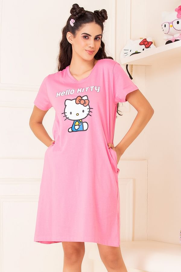 Buy Pink Nightshirts&Nighties for Women by Clovia Online