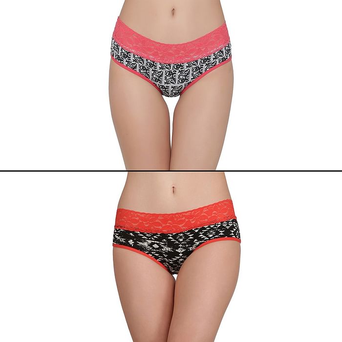 

Clovia Pack Of 2 Panties - PN1713C18, White