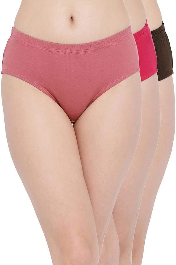 Buy Pack Of 3 Cotton Mid Waist Hipster Panties With Inner Elastic Online India Best Prices Cod 5352