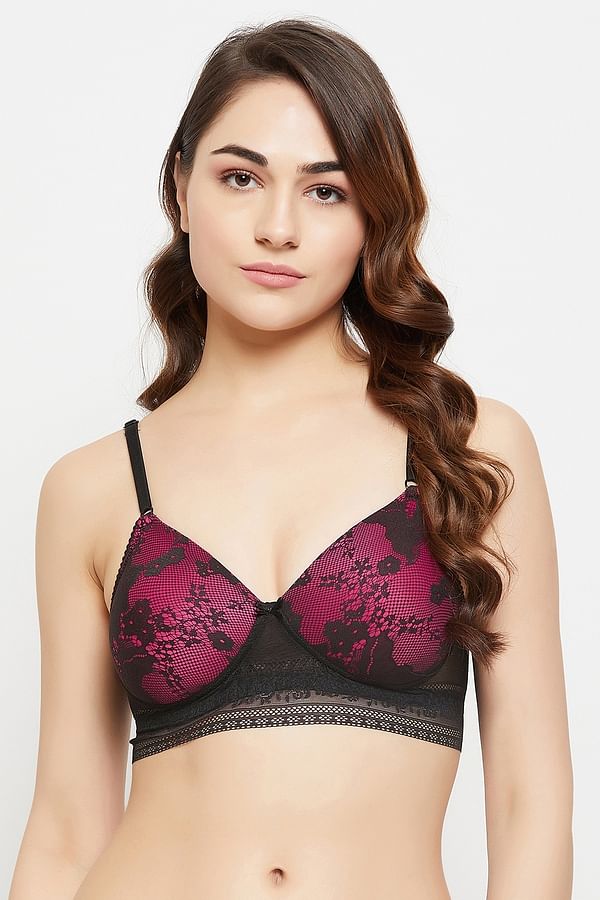 Buy Lace Non-Padded Underwired Full Figure Bra Online India, Best Prices,  COD - Clovia - BR1803P18