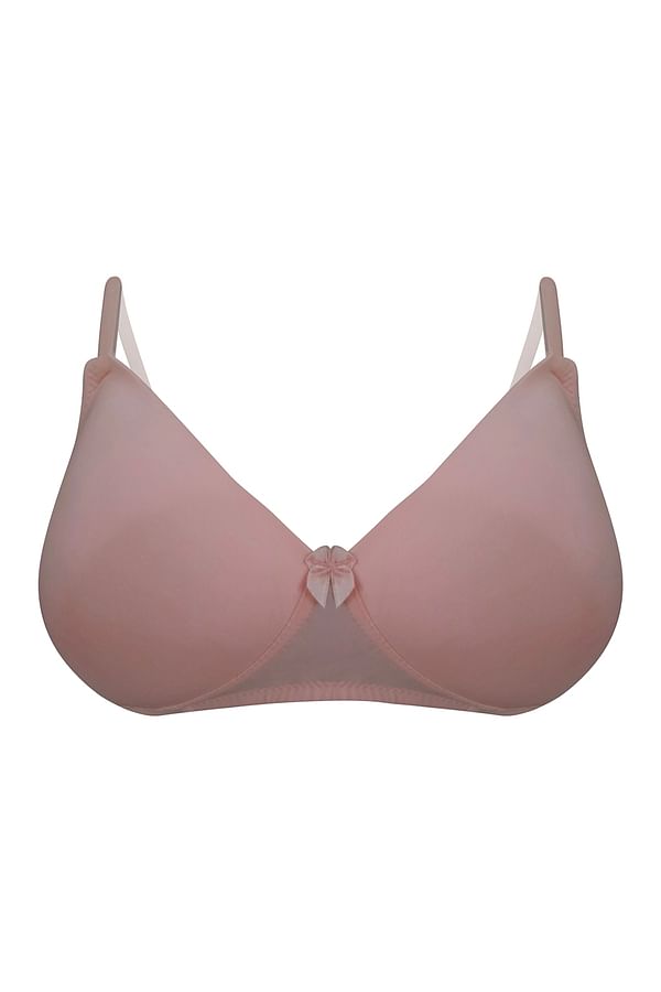 Buy Padded Non Wired Full Cup Multiway T Shirt Bra In Peach Colour Online India Best Prices 