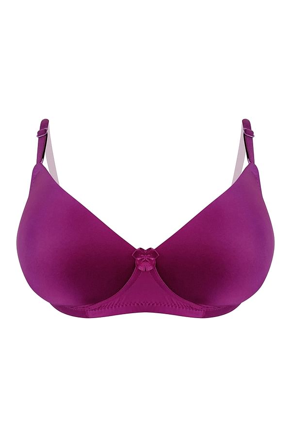 Buy Padded Non Wired Full Cup Multiway T Shirt Bra In Purple Online India Best Prices Cod