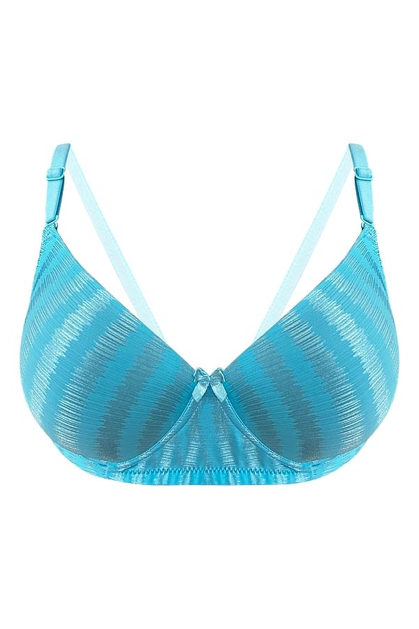 Buy Padded Non-Wired Full Cup Multiway T-shirt Bra in Sky Blue Online ...