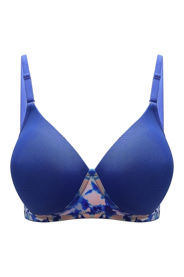Buy Padded NonWired Full Coverage Multiway TShirt Bra in Dark Blue
