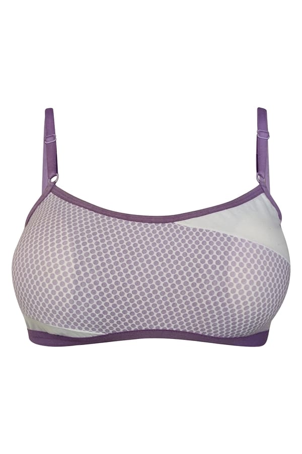 Buy Padded NonWired Full Coverage Polka Print Teen Bra in