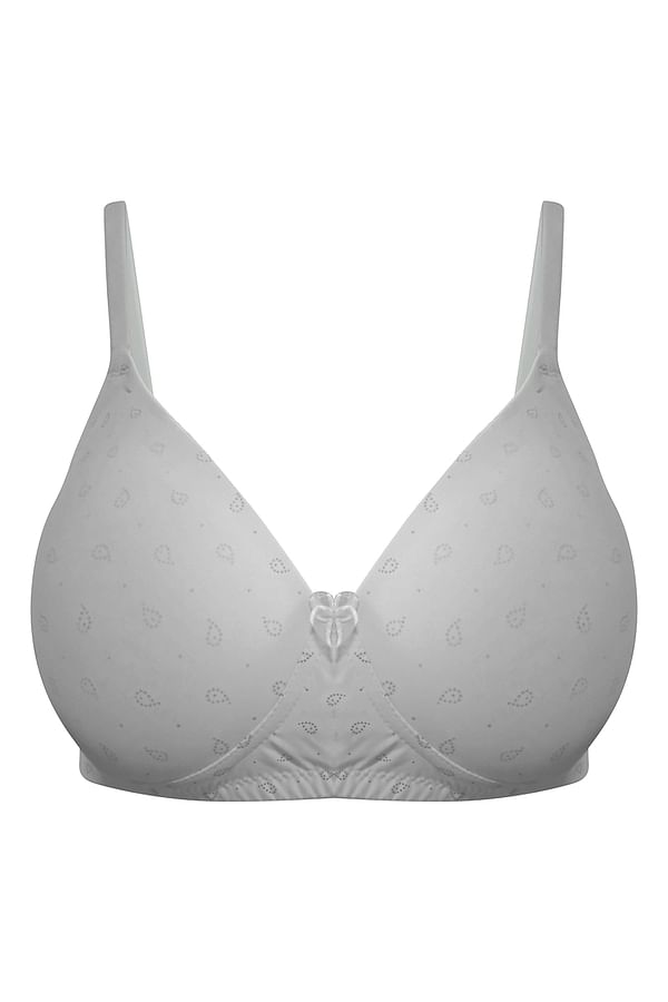 Buy Padded Non Wired Full Coverage Printed T Shirt Bra In White Online India Best Prices Cod 