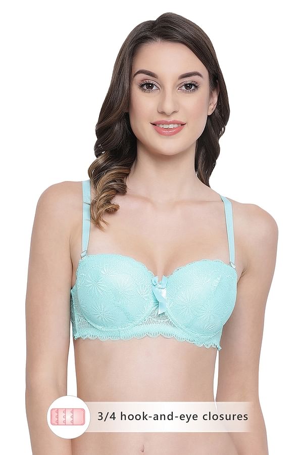 Buy Cotton Non-Wired Double Layered Full Cup Bra with 