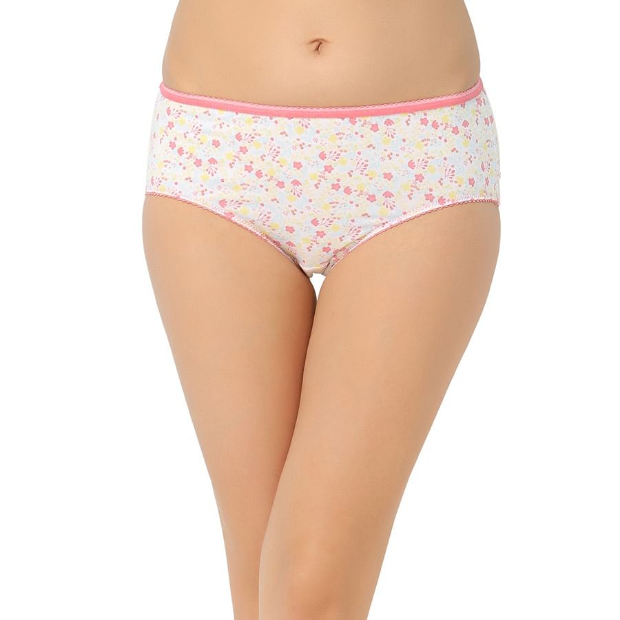 Buy Cotton Mid Waist Floral Print Hipster Online India, Best Prices, COD - Clovia - PN1548P22