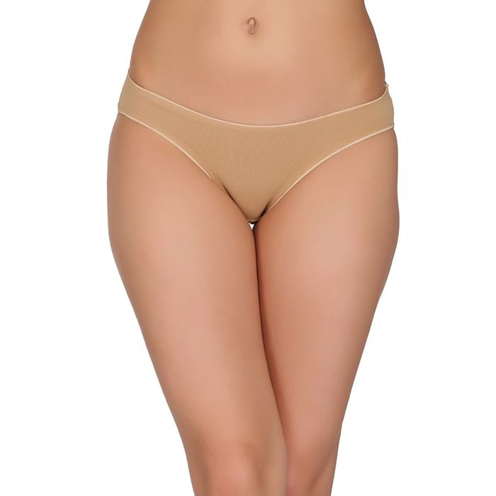 

Clovia Cotton Low Waist Bikini (With Matching BR1054R24, BR0838R24, BR1022P24, BR1055R24, BR1123R24, BR1267R24,BR1272R24 ) - PN2021R24, Nude-colour