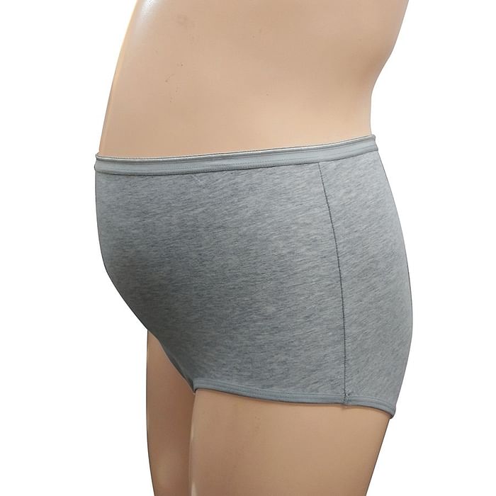 

Clovia Cotton High Waist Maternity Hipster Panty - PN5009R01, Light grey