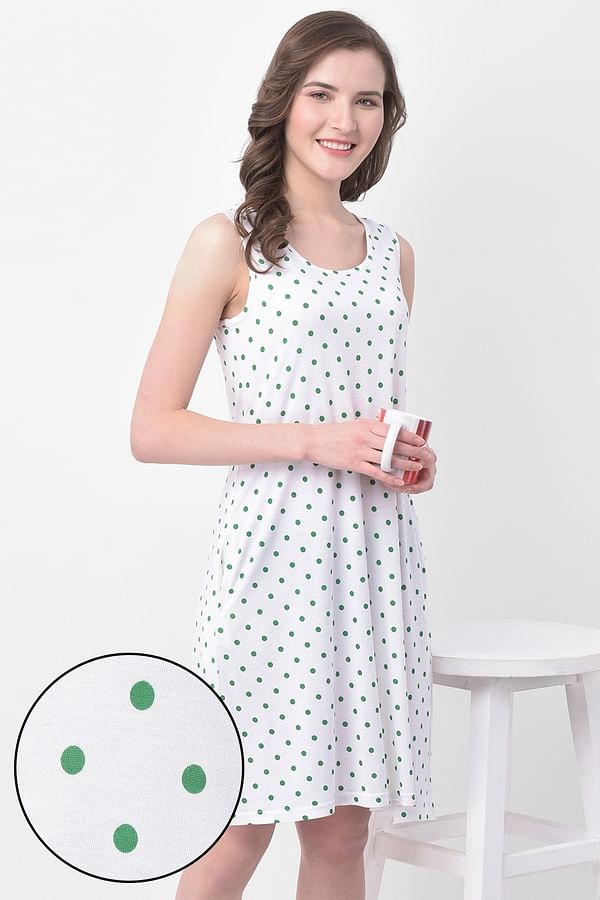 polka print dress