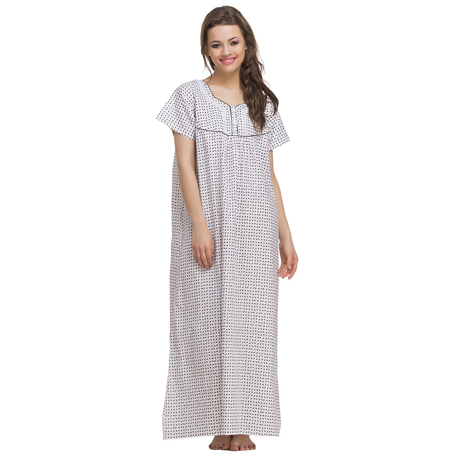long nighty design
