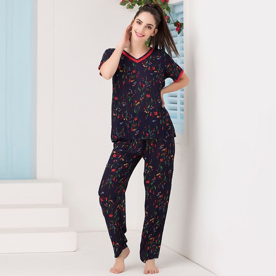 Buy Summer Cool Printed Top & Pyjama Set Online India, Best Prices, COD ...