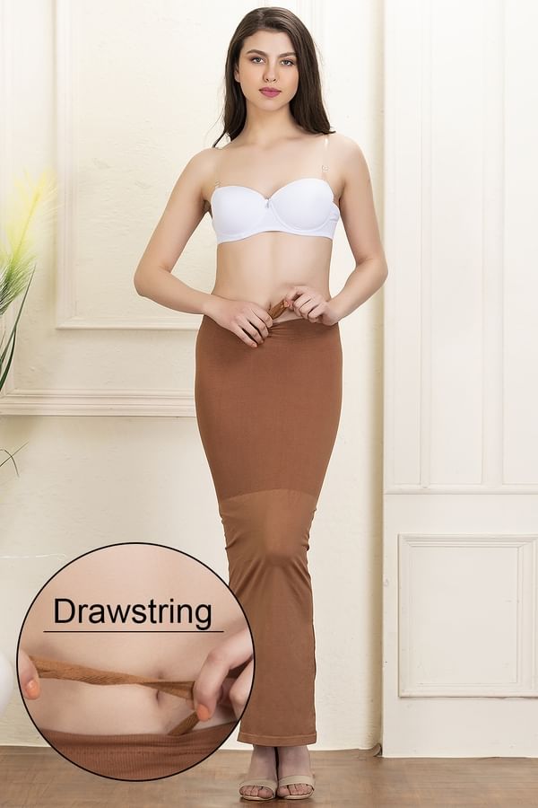 Buy Saree Shapewear with Drawstring in Brown Online India, Best Prices
