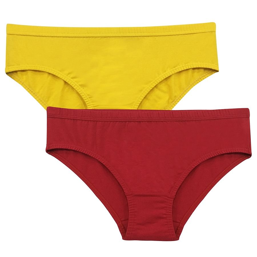 Buy Set Of Two Cotton Mid Waist Hipster Panty With Inner Elastic Online India Best Prices Cod 6470