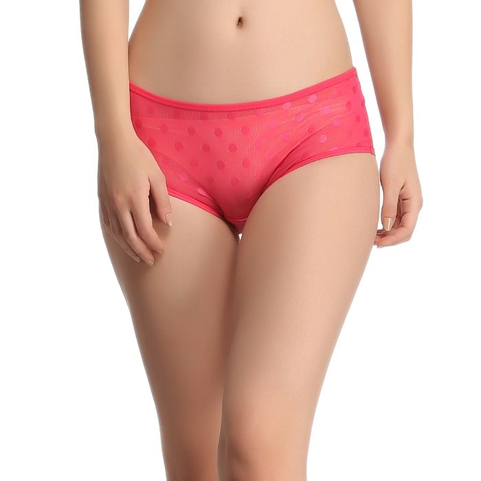 

Clovia Powernet Hipster In Rasperry Pink - PN0511P14