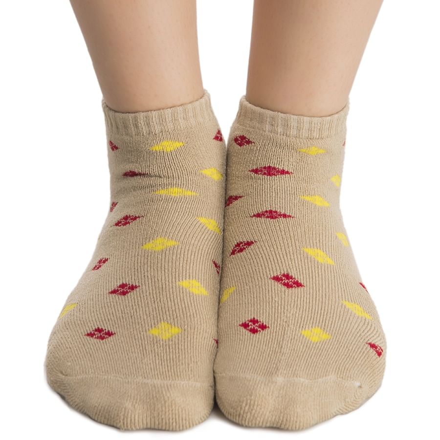 Buy Short Ankle Socks In Beige Online India, Best Prices, COD Clovia