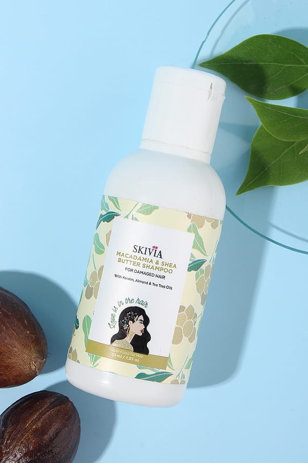 Buy Skivia Macadamia & Shea Butter Mini Shampoo With Keratin, Almond