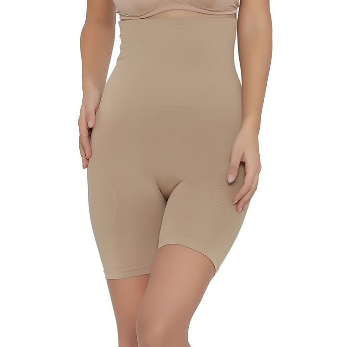 

Clovia 4-In-1 Shaper in Beige- Tummy, Back, Thighs, Hips In Brown - SW0025R24, Nude-colour