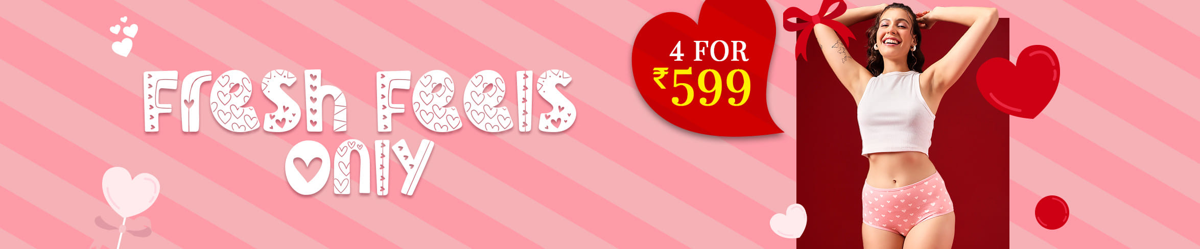 
                            4 Panties Set at Rs.599