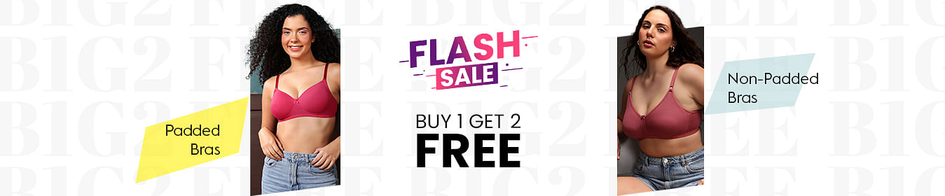 Buy 1 Get 2 Free Padded and Non Padded Bras
Buy 1 Get 2 Free Padded Non Padded Bras
