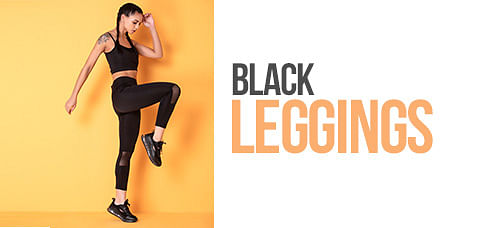 Buy Clovia Snug Fit Active Tights in Black with Reflective Logo in Black  2024 Online