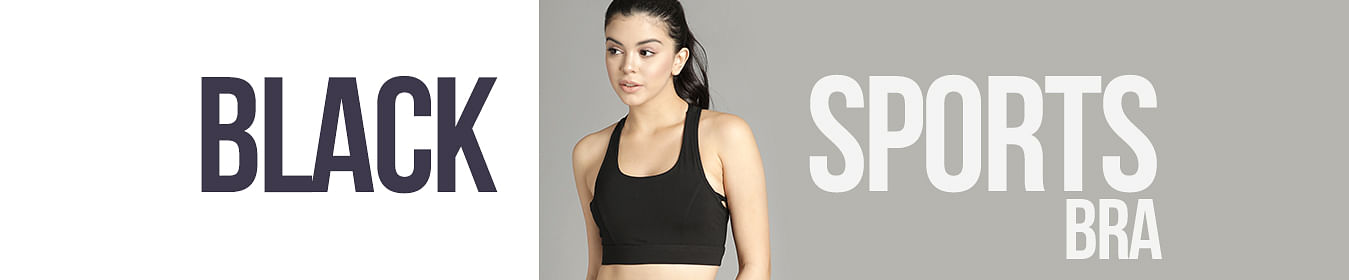 
                            Black Sports Bra