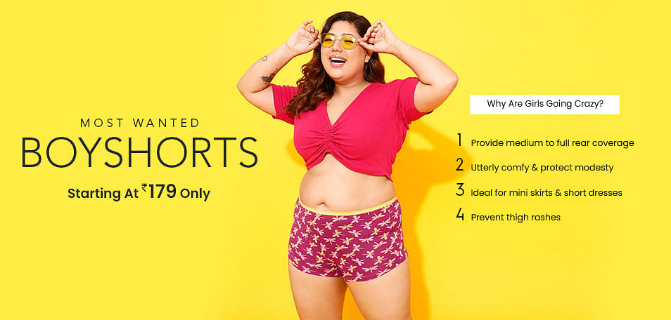 Boy Shorts - Buy Boyshort Panties for Women Online at Best Price in India