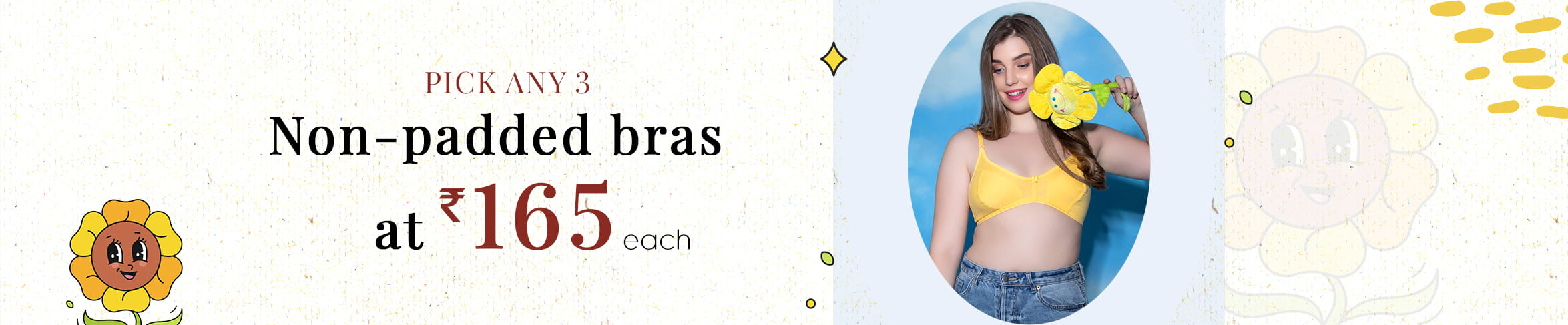 
                            Non Padded Bras at 165