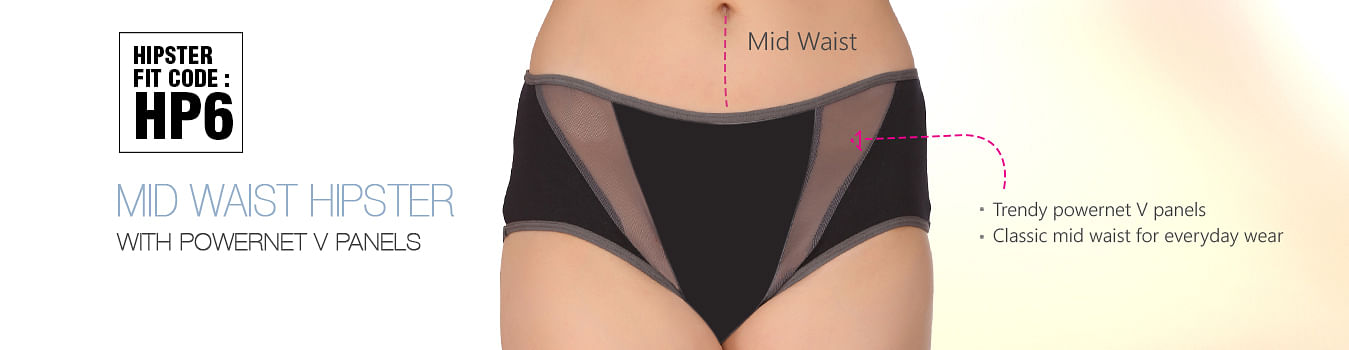 
                            Mid Waist Hipster with Powernet V Panel (HP6)