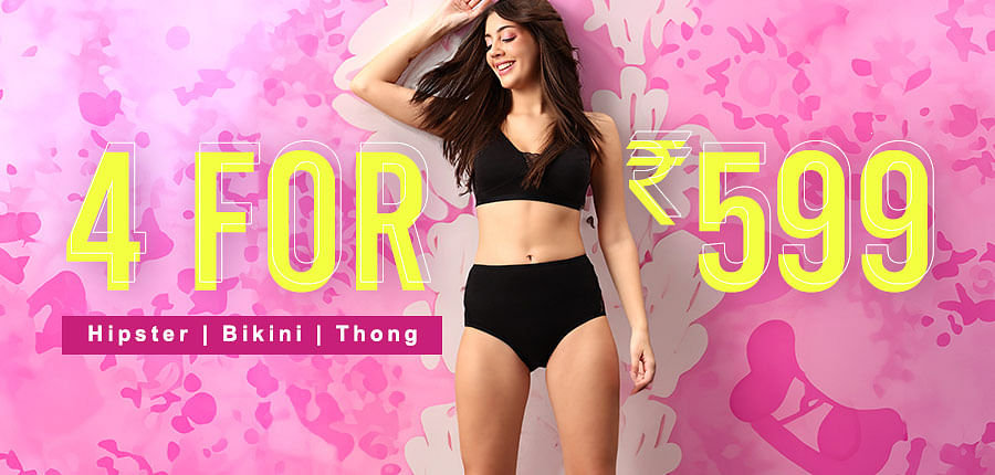 4 Panties for 599 - Buy Fancy, Cute & Stylish Panties with Best Prices  Online