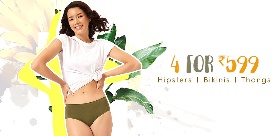 4 Panties for 599 4 Panties Set at Rs.599