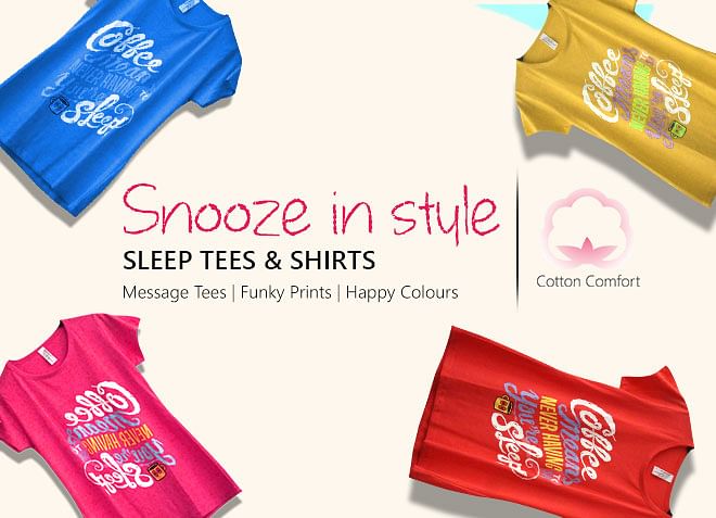 Buy Sleep Coffee Code T shirt For Men India Online - Red