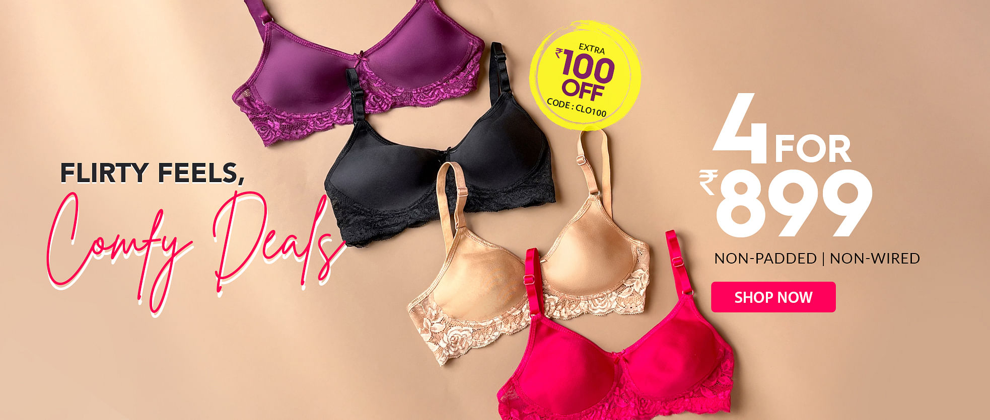 4 bras @ 899