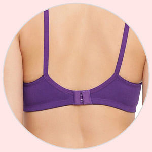Buy Non-Padded Non-Wired Full Cup Bra In Red - Cotton Rich Online