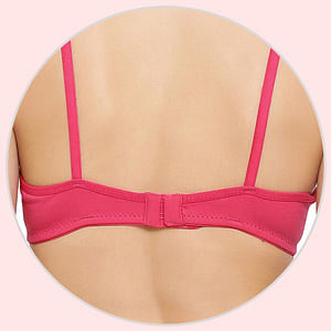 1pcs Non-Padded & Non-Wired Full Coverage & Transparent Bra A486