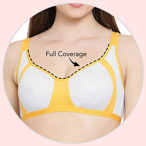 Buy Zivosis Women Yellow Cotton Blend Pack Of 2 Full Coverage Non Padded Bra  (40A) Online at Best Prices in India - JioMart.