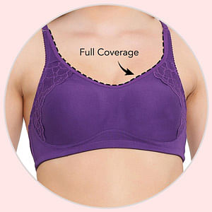 Buy Non-Padded Non-Wired Full Cup Bra In Red Online India, Best Prices, COD  - Clovia - BR0469P04