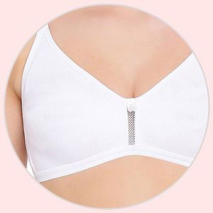 Buy Cotton Bra with Transparent Straps & Back - Pink Online India, Best  Prices, COD - Clovia - BR0686P22