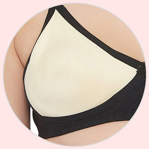 Buy Cotton Rich T shirt Bra in Black and Blush Pink Color with Cross-Over  Moulded Cups Online India, Best Prices, COD - Clovia