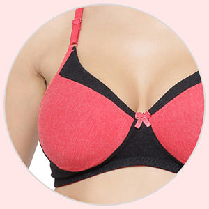 Buy Padded Non-Wired T-Shirt Bra In Red Online India, Best Prices, COD -  Clovia - BR1480P04