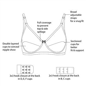 Buy Non-Padded Non-Wired Full Cup Bra in Maroon - Cotton Online India, Best  Prices, COD - Clovia - BR0227X09