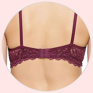 Buy Non-Padded Non-Wired Demi Cup Bra in Navy - Cotton Rich Online India,  Best Prices, COD - Clovia - BR1150P08